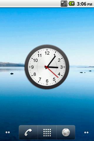 Animated Analog Clock Widget