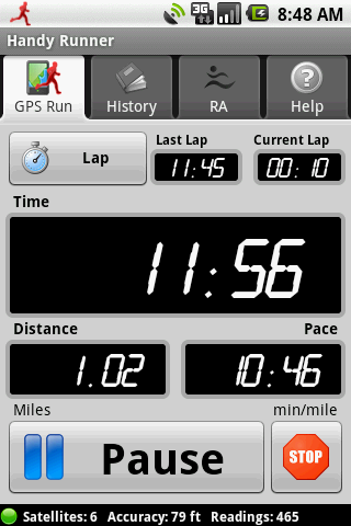 Handy Runner Android Health