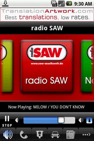 radio SAW Android Entertainment