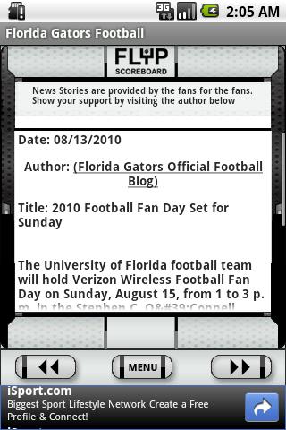 Florida Gators Football Android Sports