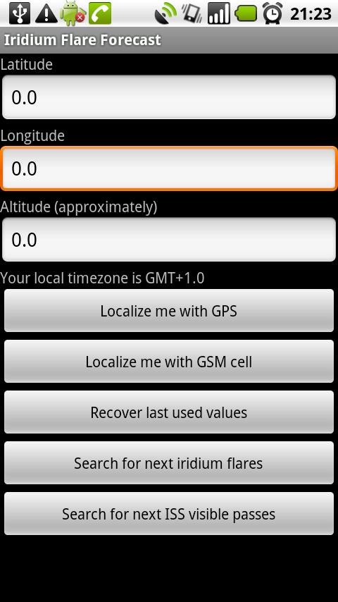 Iridium Flare Forecast Android Tools
