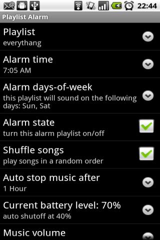 Playlist Alarm Android Lifestyle