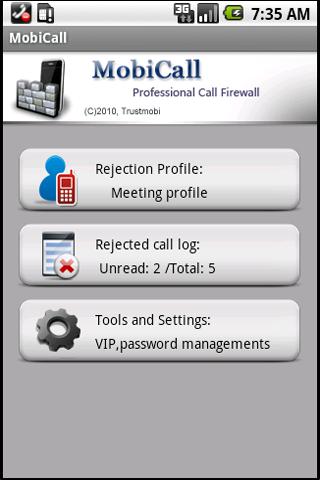 TrustMobi MobiCall Android Communication