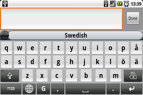 Swedish for SlideIT Keyboard Android Tools