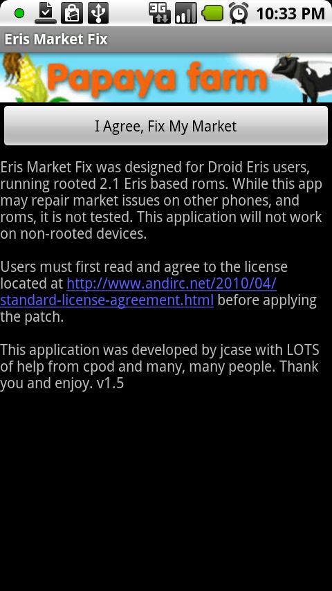 Eris Market Fix – Free Android Tools
