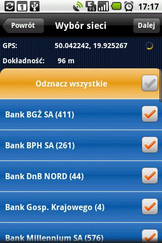 Bankomaty Android Finance