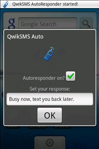 QwikSMS AutoResponder Android Communication