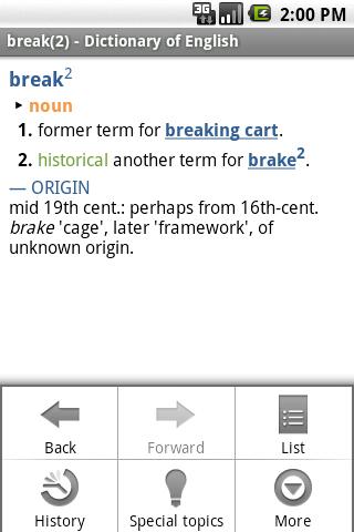 OXFORD Dictionary of English Android Demo