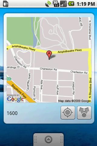 My Location Widget (Cupcake) Android Lifestyle