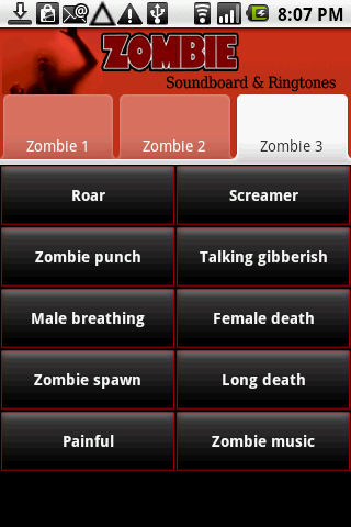 Zombie Soundboard & Ringtones Android Social