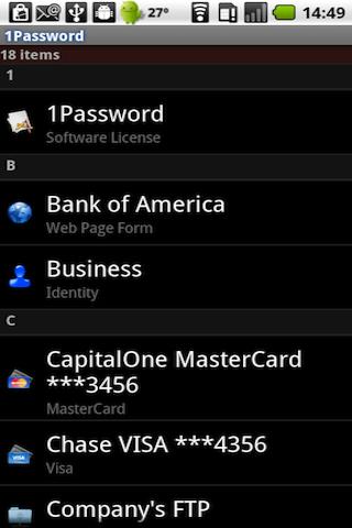 1Password for Android Android Productivity