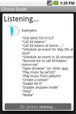 Choice Dialer Android 1.x