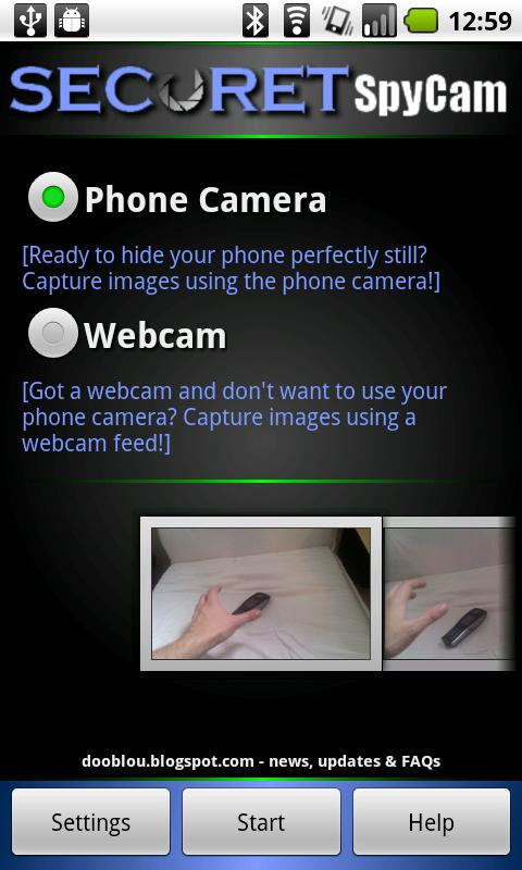 SECuRET SpyCam Android Photography