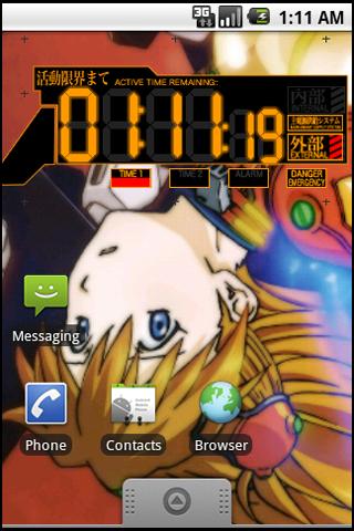 Evangelion Clock Widget Android Tools