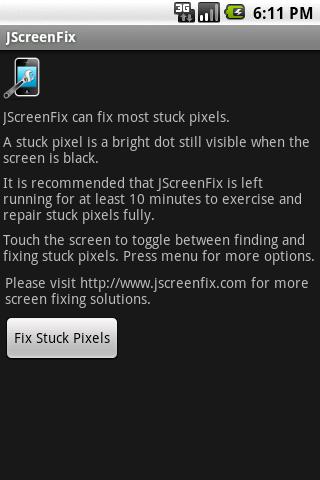 JScreenFix – Fix stuck pixels Android Tools
