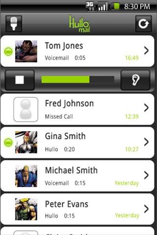 HulloMail Visual Voicemail