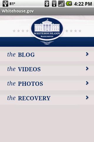 Whitehouse.gov Android News & Weather