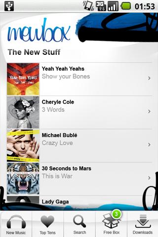 Mewbox MP3 Store Android Multimedia