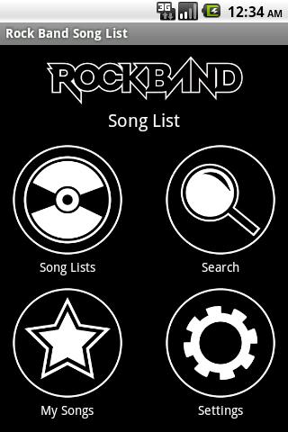 Rock Band Song List Android Reference