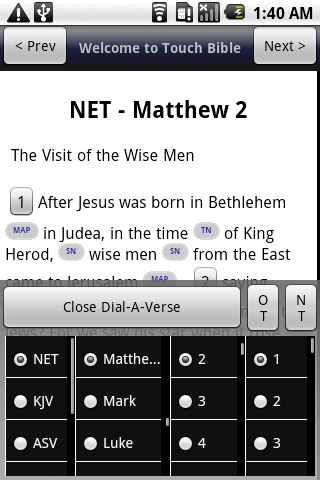 Touch Bible Free Android Reference