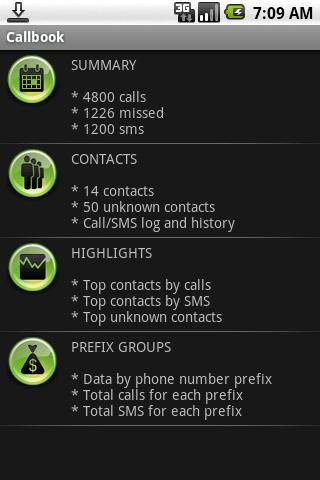 Callbook Android Productivity