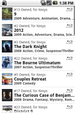 My Movies for Android Light Android Entertainment