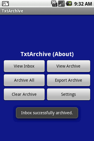 TxtArchive SMS Backup Android Tools
