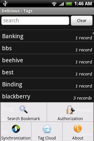 Delicious Bookmarks Android Tools