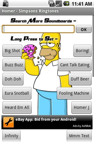 Homer – Simpsons Ringtones Android Entertainment