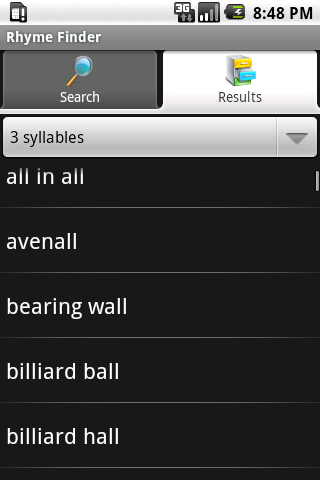 Rhyme Finder Android Tools