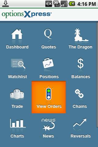 optionsXpress Android Finance