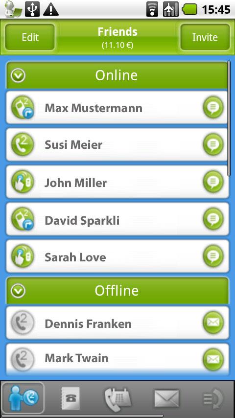 FriendCaller (BETA) Android Communication