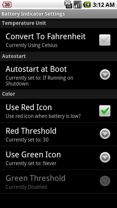 Battery Indicator ProDROID Android Tools