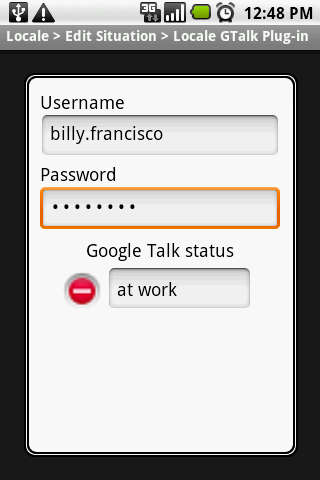 Locale GTalk Plug-in Android Communication