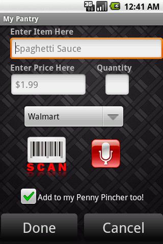 My Pantry Android Shopping