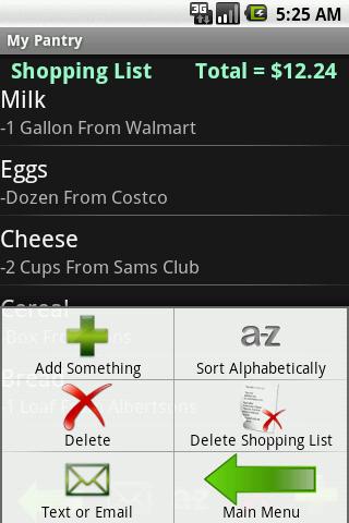 My Pantry Android Shopping