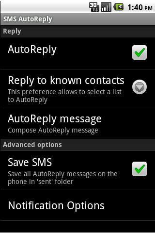 SMS AutoReply Android Communication