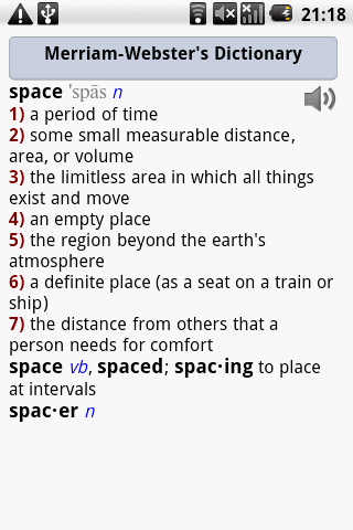 Merriam-Webster’s Dictionary Android Reference