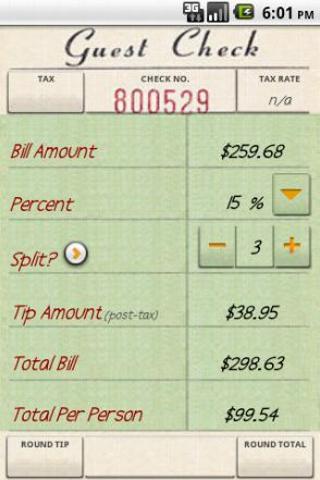 Tip Me (Tip Calculator) Android Finance
