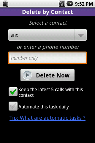 Call Log Cleaner Free Android Tools