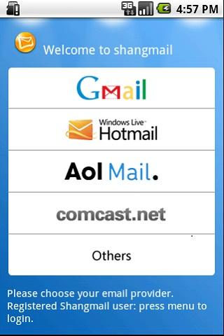 ShangMail Android Communication