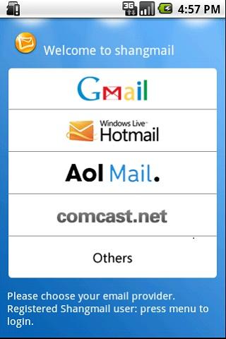 ShangMail Android Communication