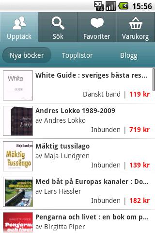 Bokus Android Shopping