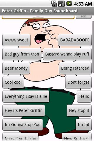 Peter – Family Guy Soundboard Android Entertainment