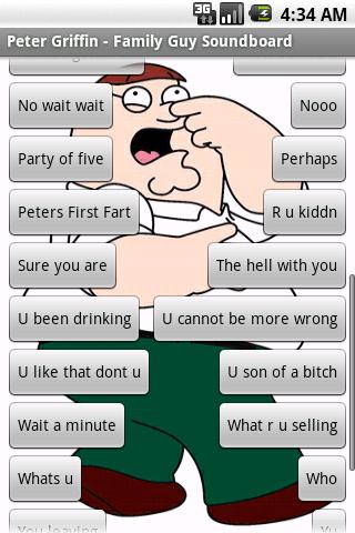 Peter – Family Guy Soundboard Android Entertainment