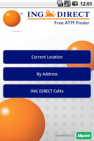 ING DIRECT ATM Finder Android Finance