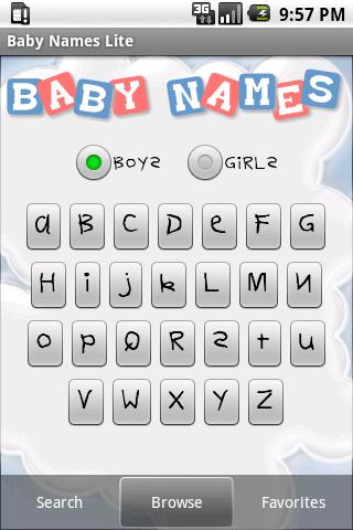 Baby Names Demo Android Reference