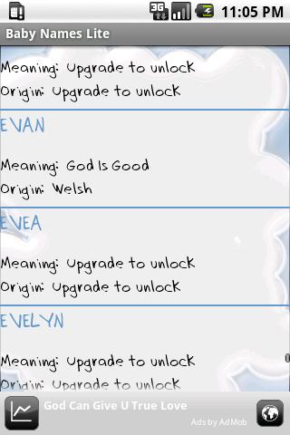 Baby Names Demo Android Reference