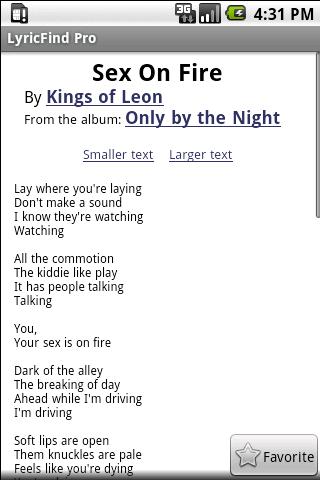 LyricFind Lite Android Entertainment