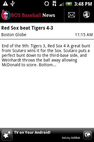 BOS Baseball News Android Sports